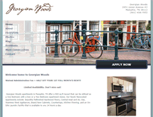 Tablet Screenshot of liveatgeorgianwoods.com